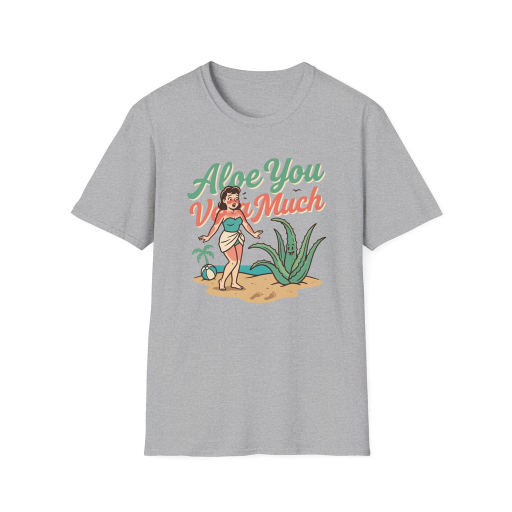Aloe You Very Much T-Shirt Retro Pinup Aloe Vera Beach Tee