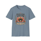 T-Shirt 'Pollen Drunk' Floral Bee Tee (Gardener Plant Mom Gift)