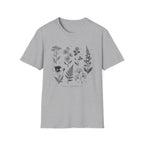 Botanical Sketch Wildflower Floral Illustration T-Shirt