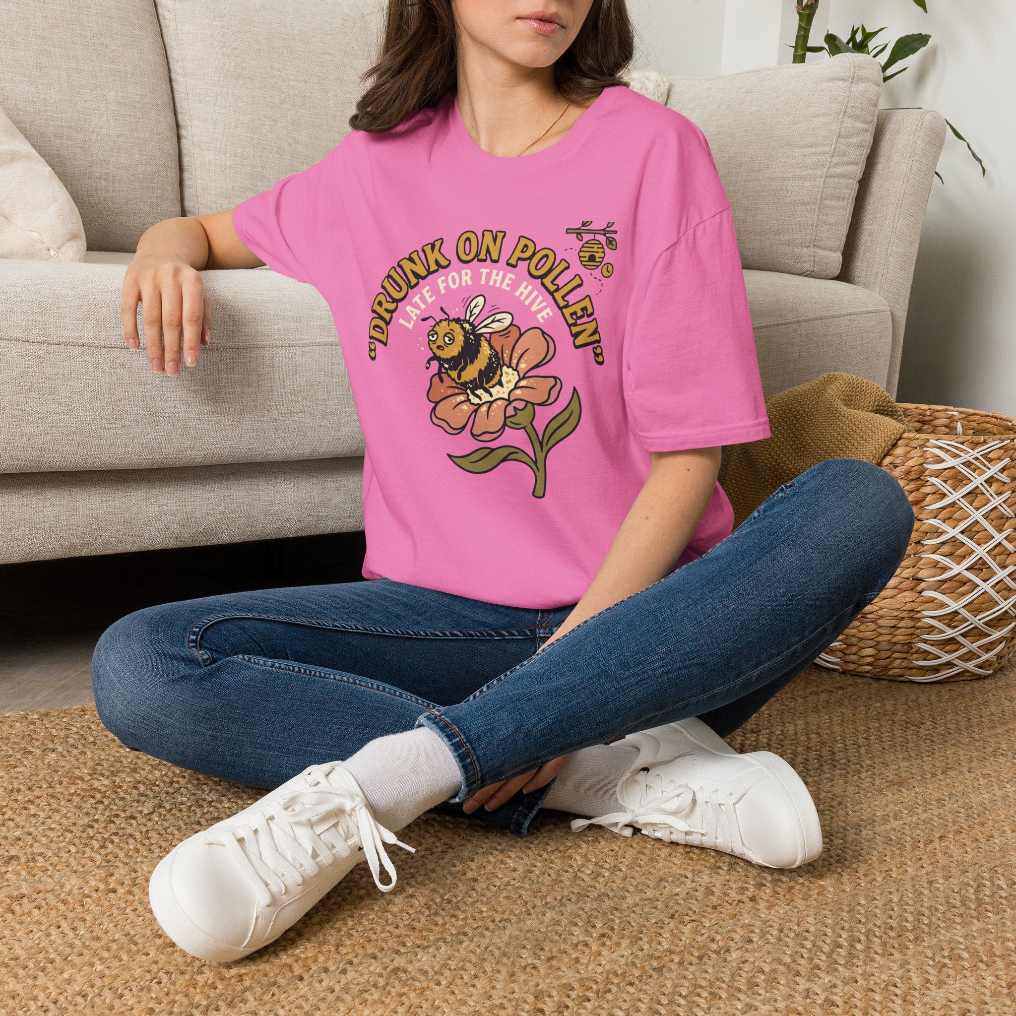 Drunk on Pollen Late for the Hive T-Shirt