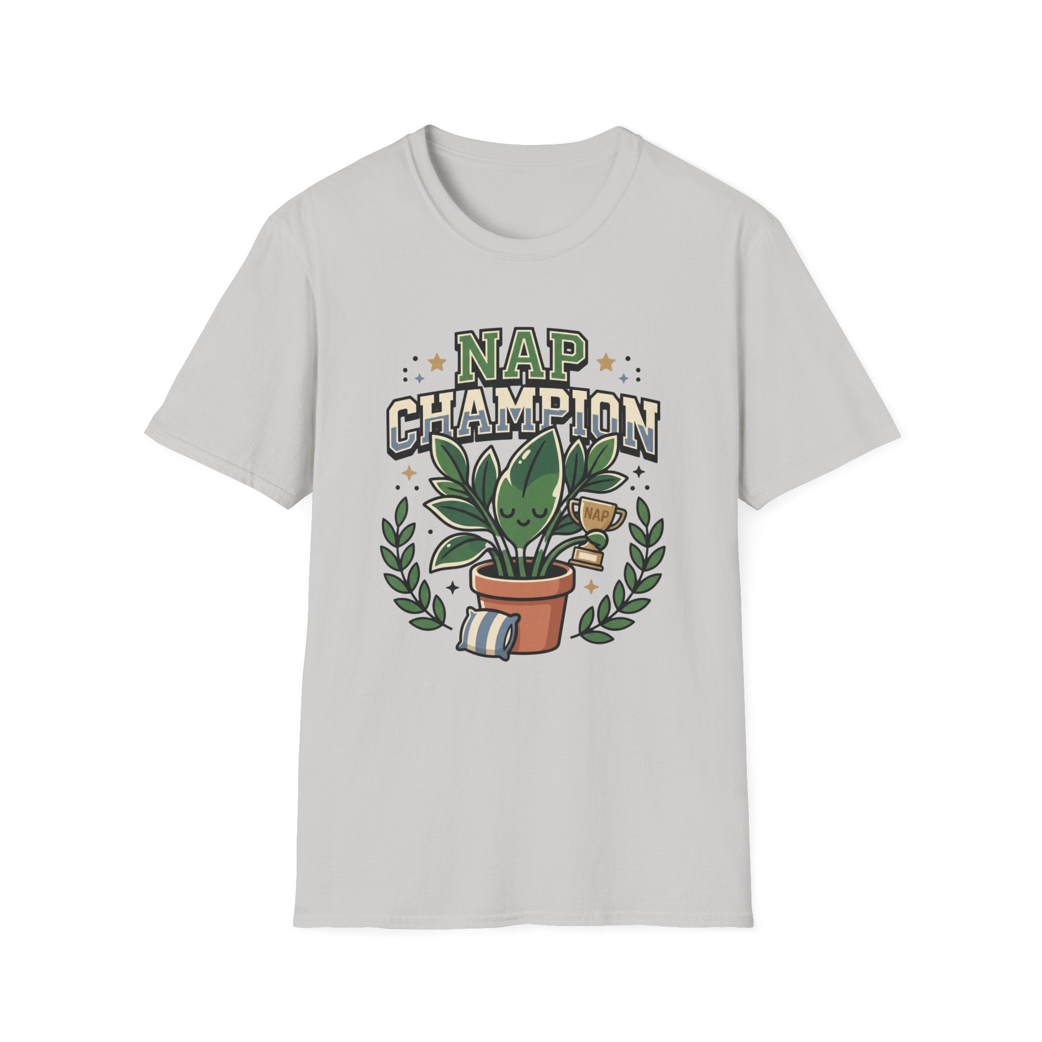 Nap Champion T‑Shirt Funny Plant Lover Sleepy Vibes
