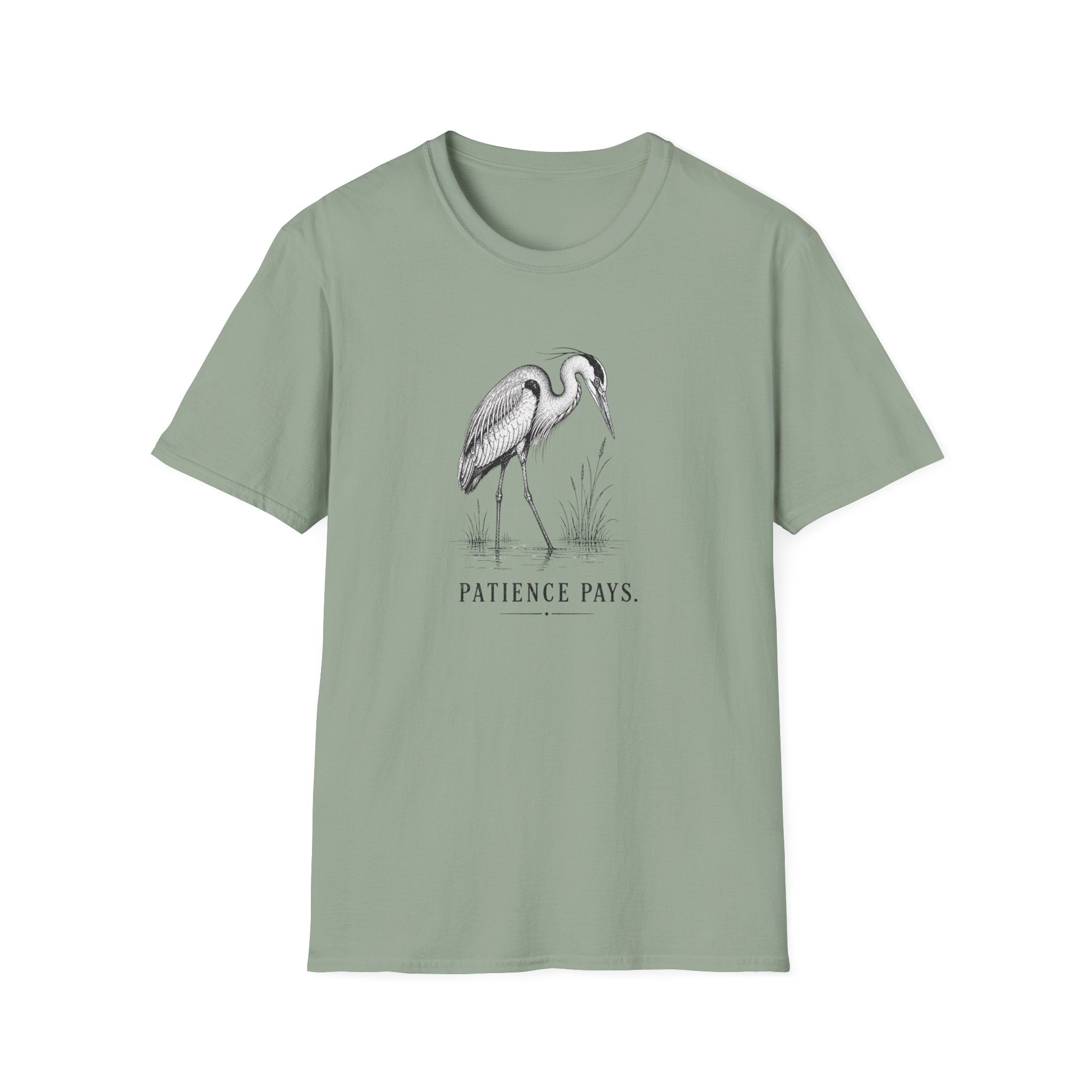Patience Pays Heron T-Shirt