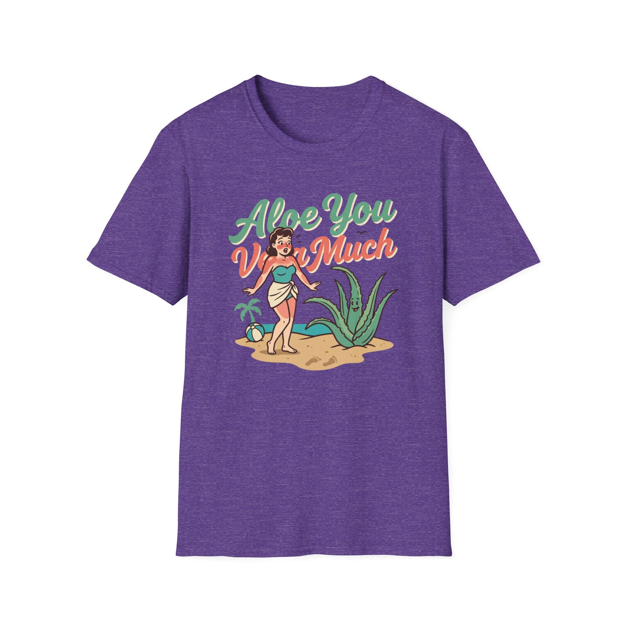 Aloe You Very Much T-Shirt Retro Pinup Aloe Vera Beach Tee