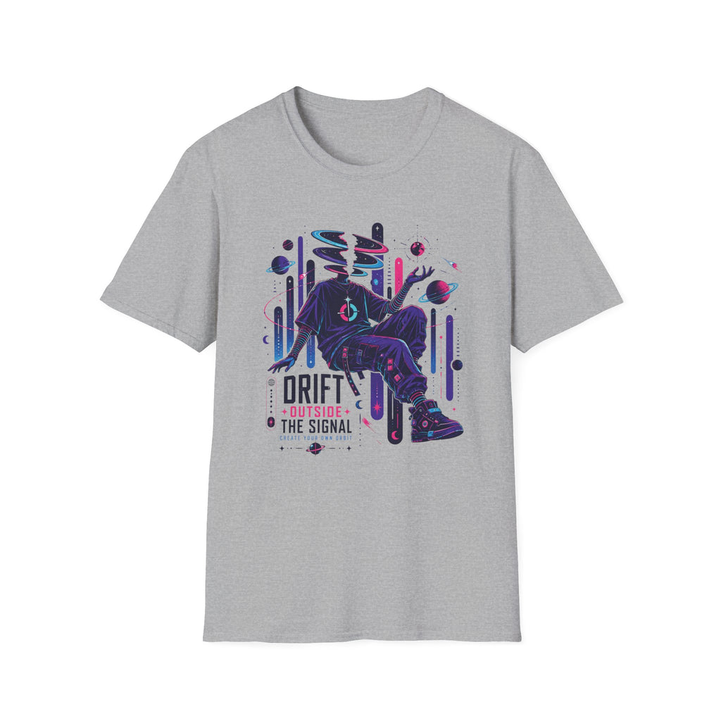 Surreal Space Drifter T-Shirt  "Drift Outside the Signal" Graphic Tee