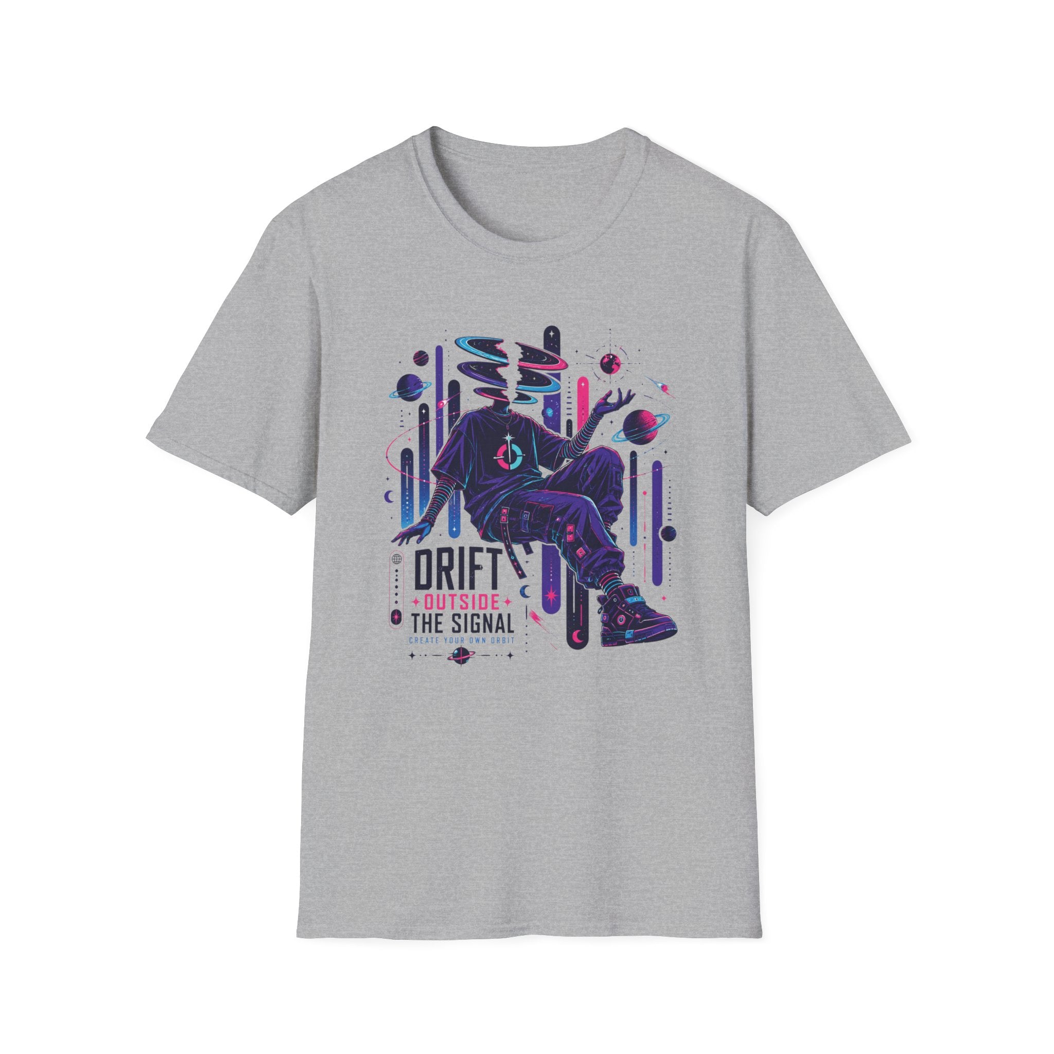 Surreal Space Drifter T-Shirt  "Drift Outside the Signal" Graphic Tee