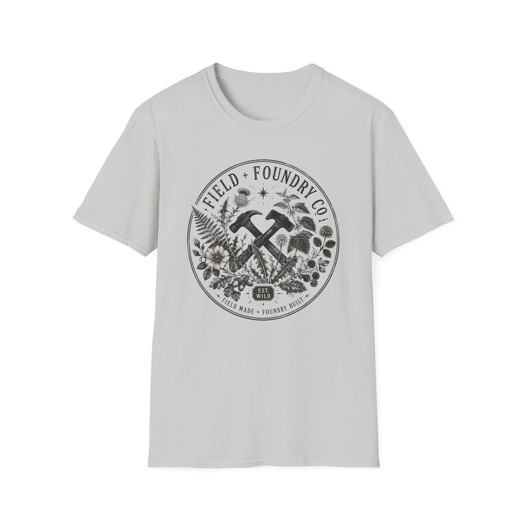 Field + Foundry Co. Floral Hammer T-Shirt Vintage Botanical Workwear