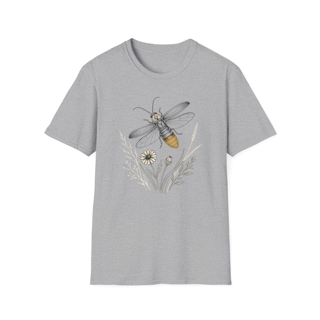 Bee Sketch Floral Honeybee T-Shirt