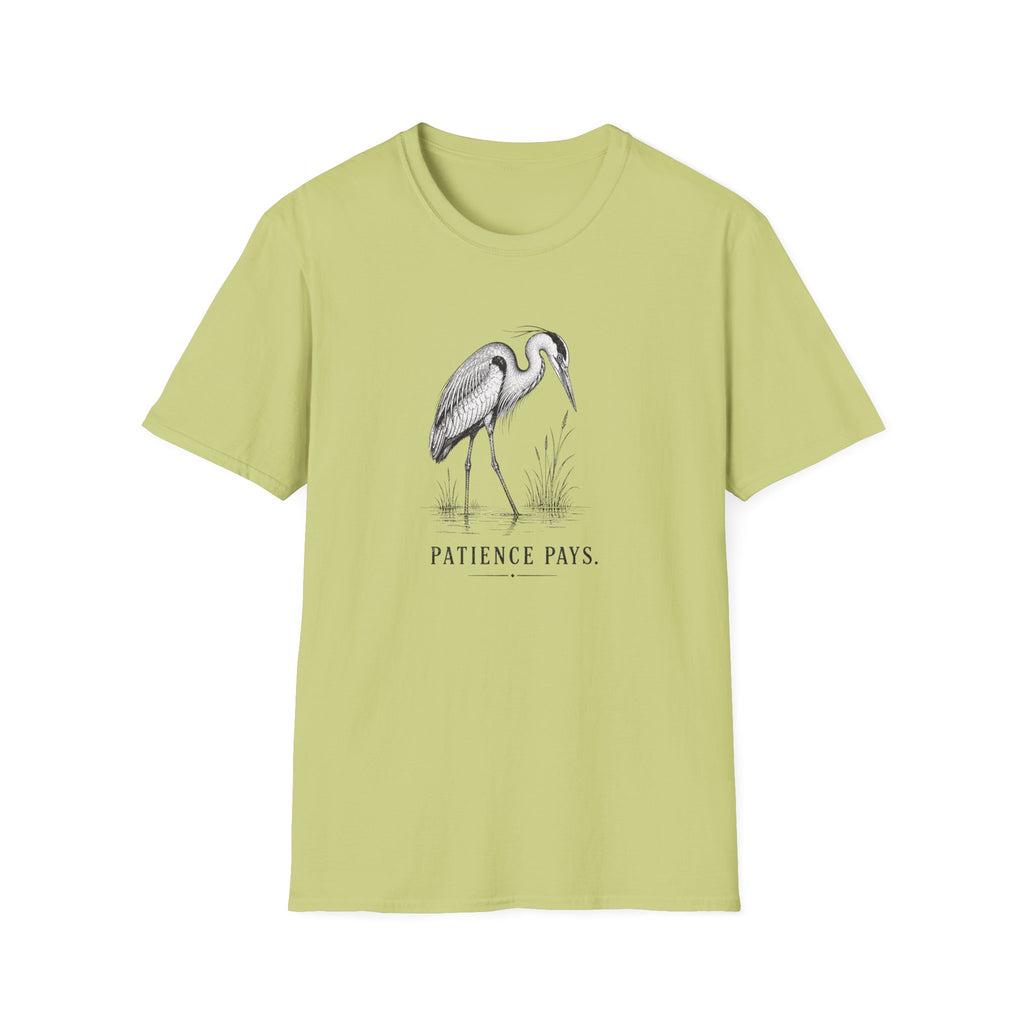 Patience Pays Heron T-Shirt