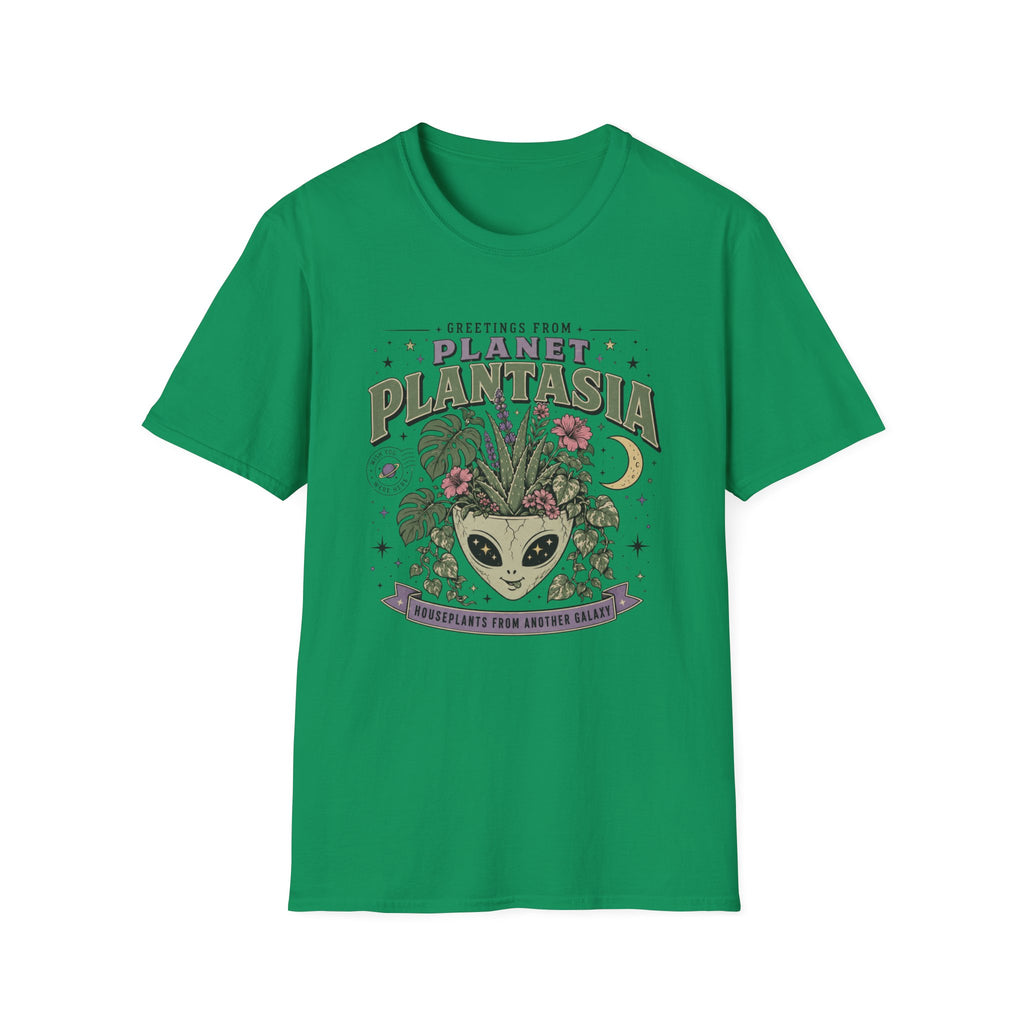 Planet Plantasia T-Shirt "Greetings from Planet Plantasia" Botanical Alien Graphic Tee