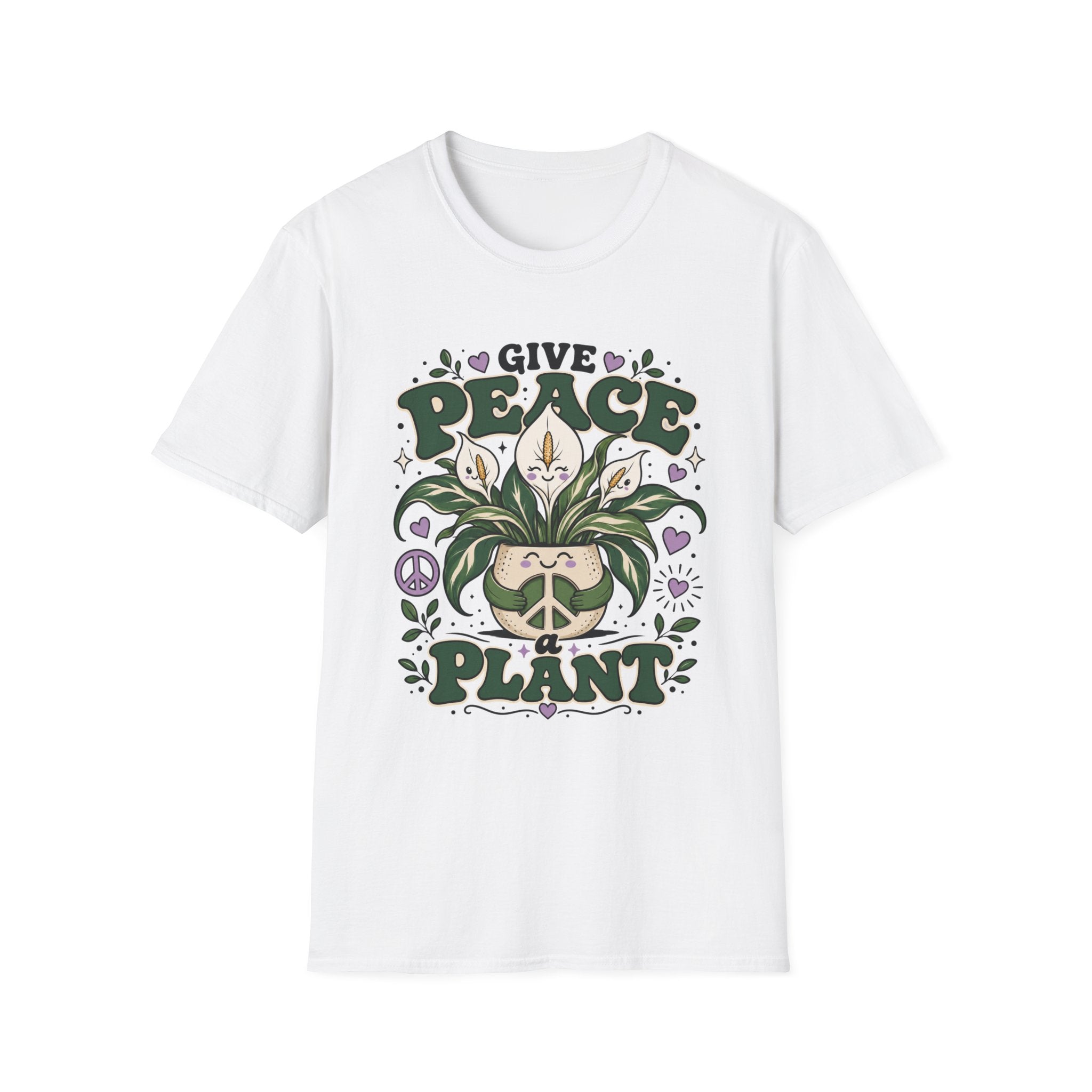 Give Peace a Plant Graphic T-Shirt