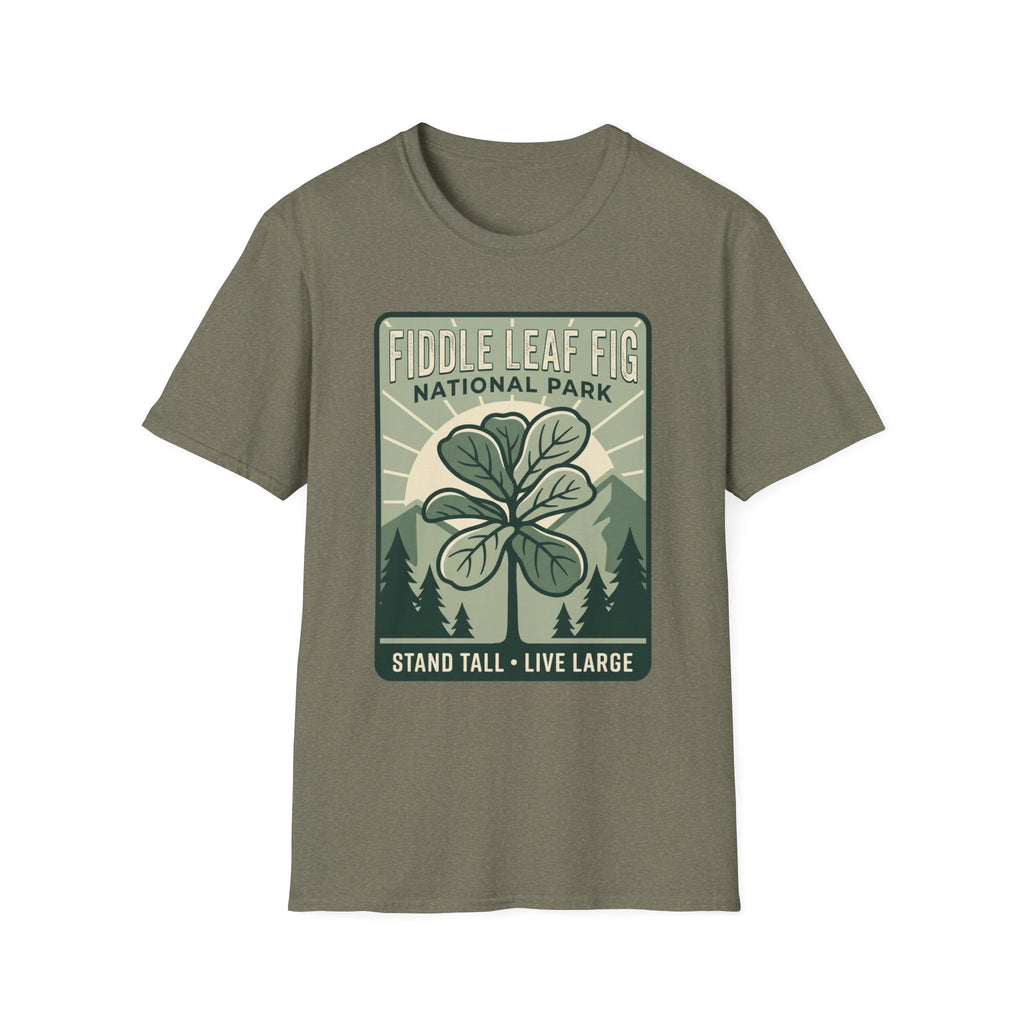 Fiddle Leaf Fig National Park T‑Shirt — Plant Lover Vintage Poster Tee