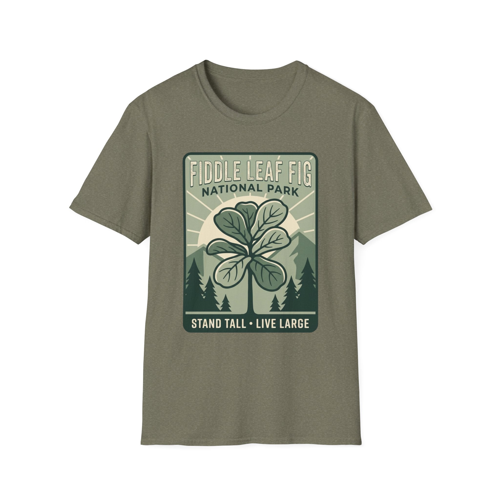 Fiddle Leaf Fig National Park T‑Shirt — Plant Lover Vintage Poster Tee