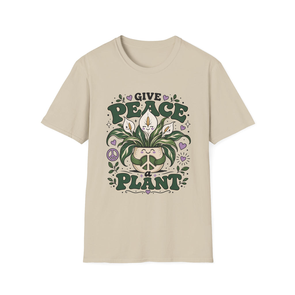 Give Peace a Plant Graphic T-Shirt