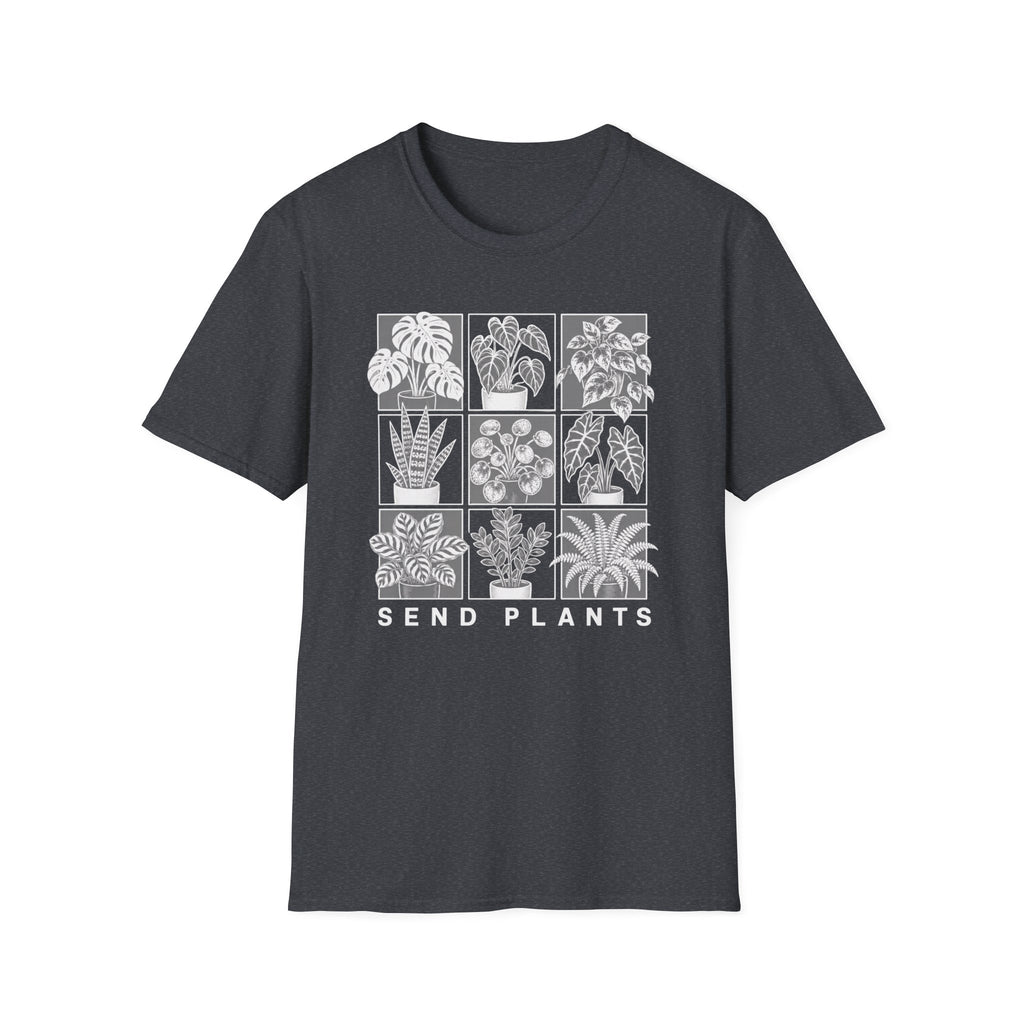 Send Plants T-Shirt Botanical Grid Plant Lover Tee