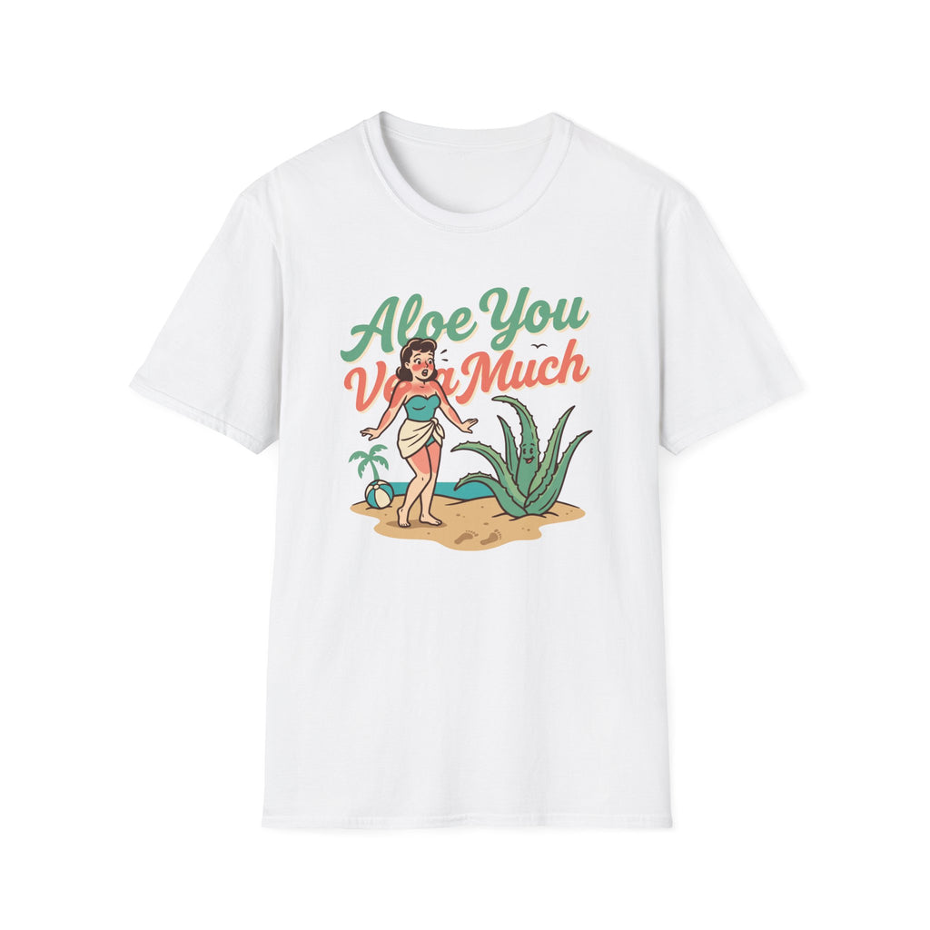 Aloe You Very Much T-Shirt Retro Pinup Aloe Vera Beach Tee