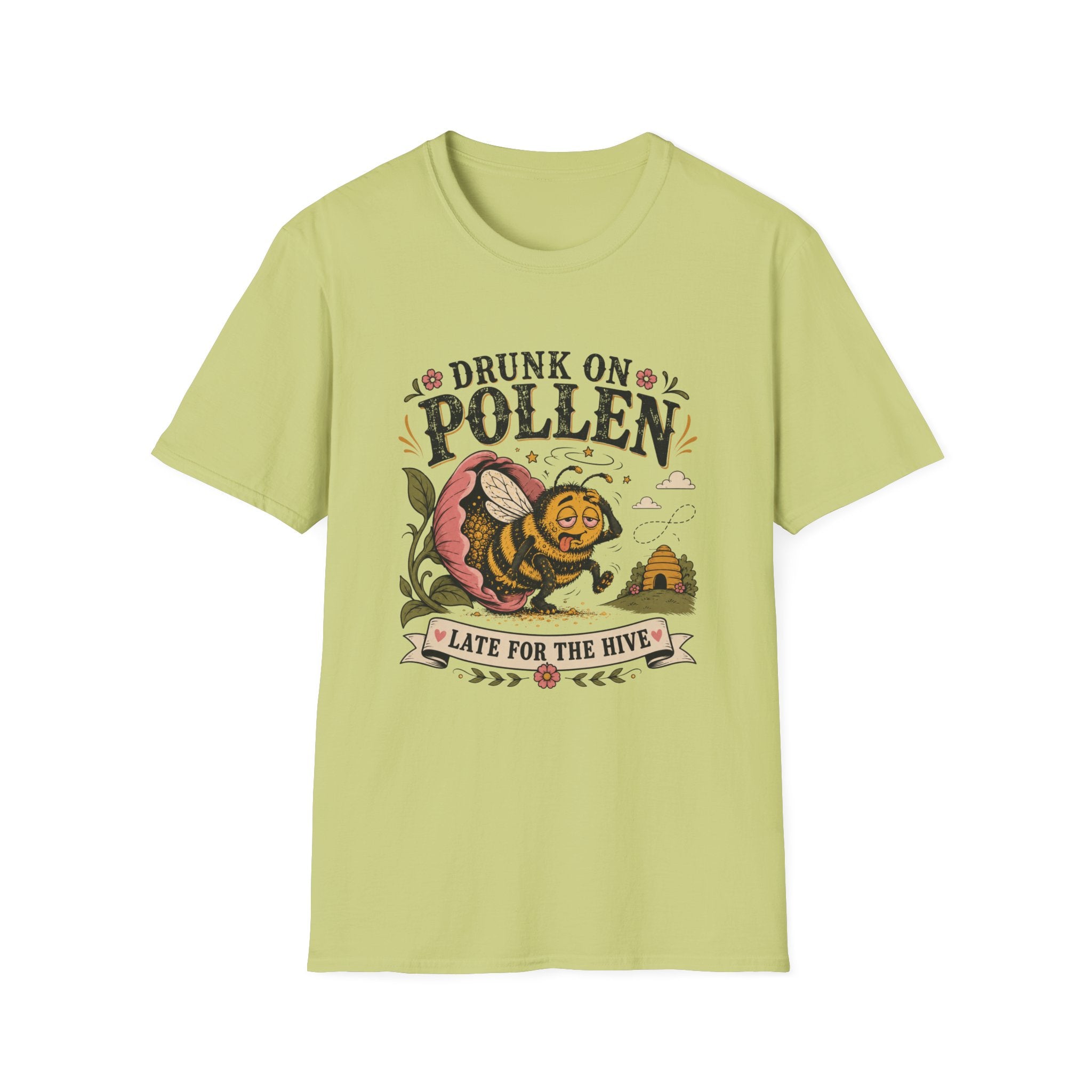Drunk on Pollen Late for the Hive 2 T-Shirt