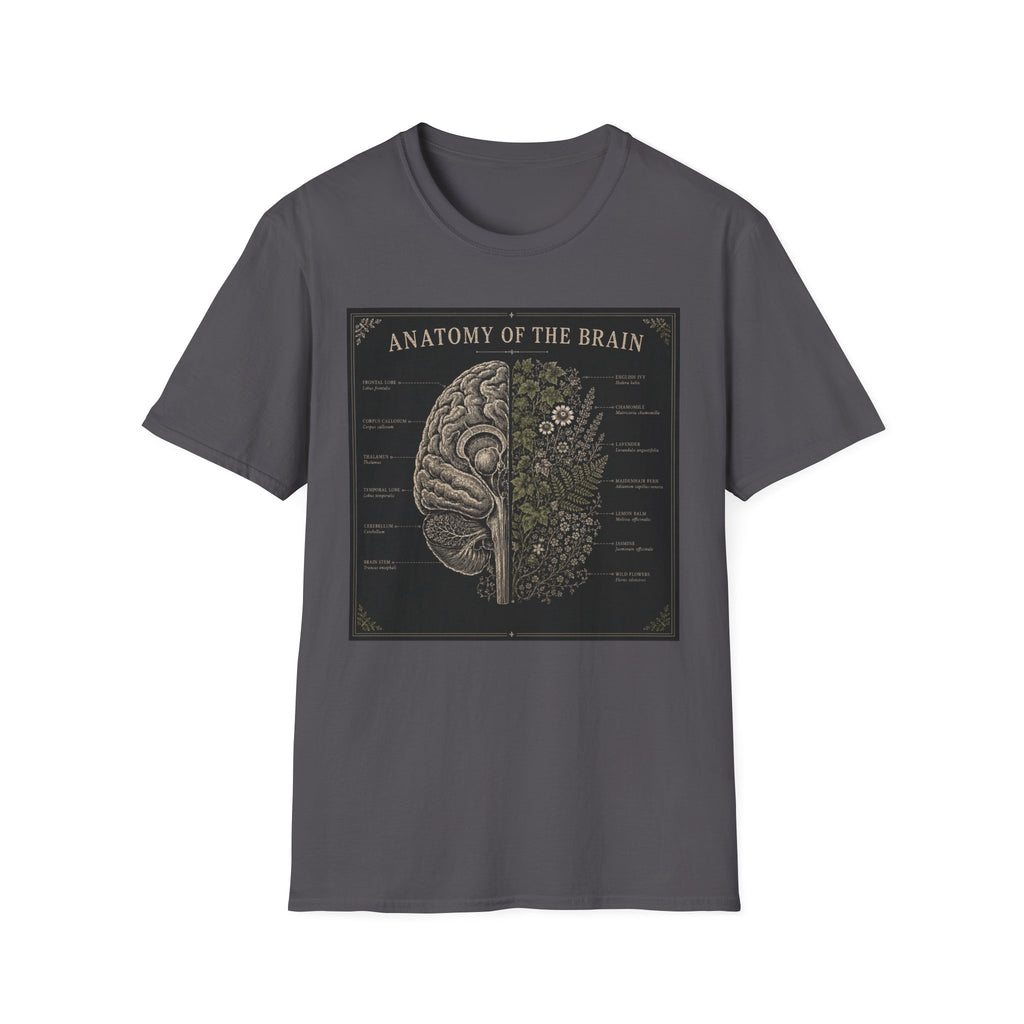 Anatomy of the Brain T-Shirt Vintage Science Diagram Tee