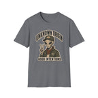 Alien Peace Sign T-Shirt — "Unknown Origin, Good Intentions" Graphic Tee