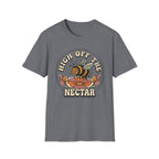 T‑Shirt "High Off The Nectar" Bee Graphic Tee, Floral Vintage Vibe