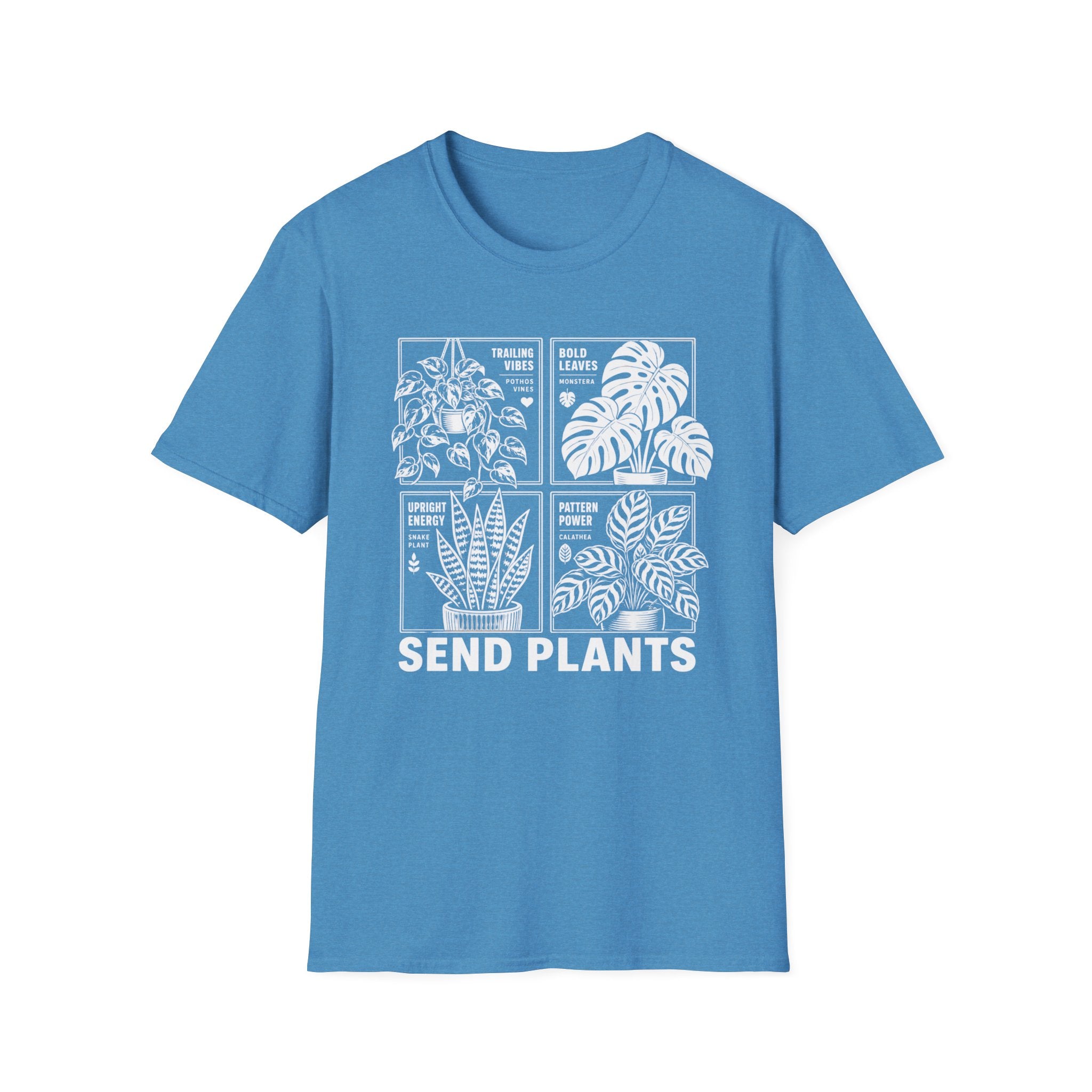 Plant Lover T-Shirt 'Send Plants' Botanical Graphic