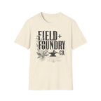 Field + Foundry T-Shirt — Vintage Botanical Logo Tee