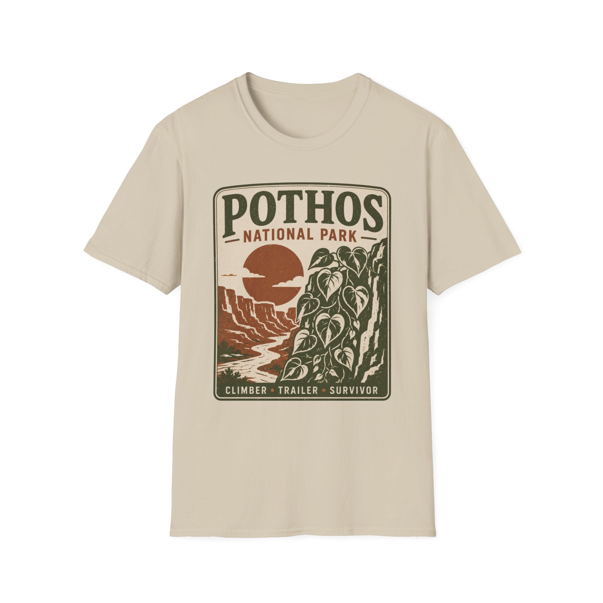 Pothos National Park T-Shirt — Vintage Plant Lover Tee
