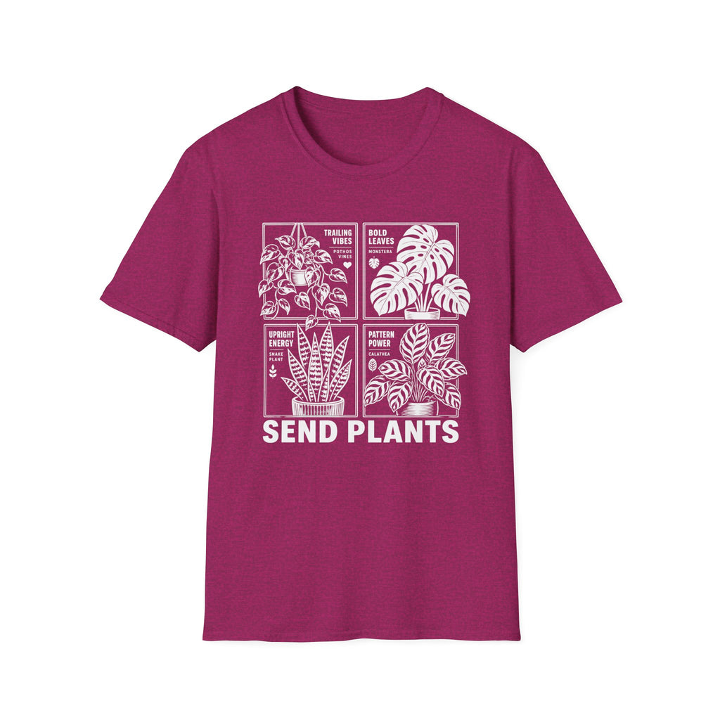 Plant Lover T-Shirt 'Send Plants' Botanical Graphic