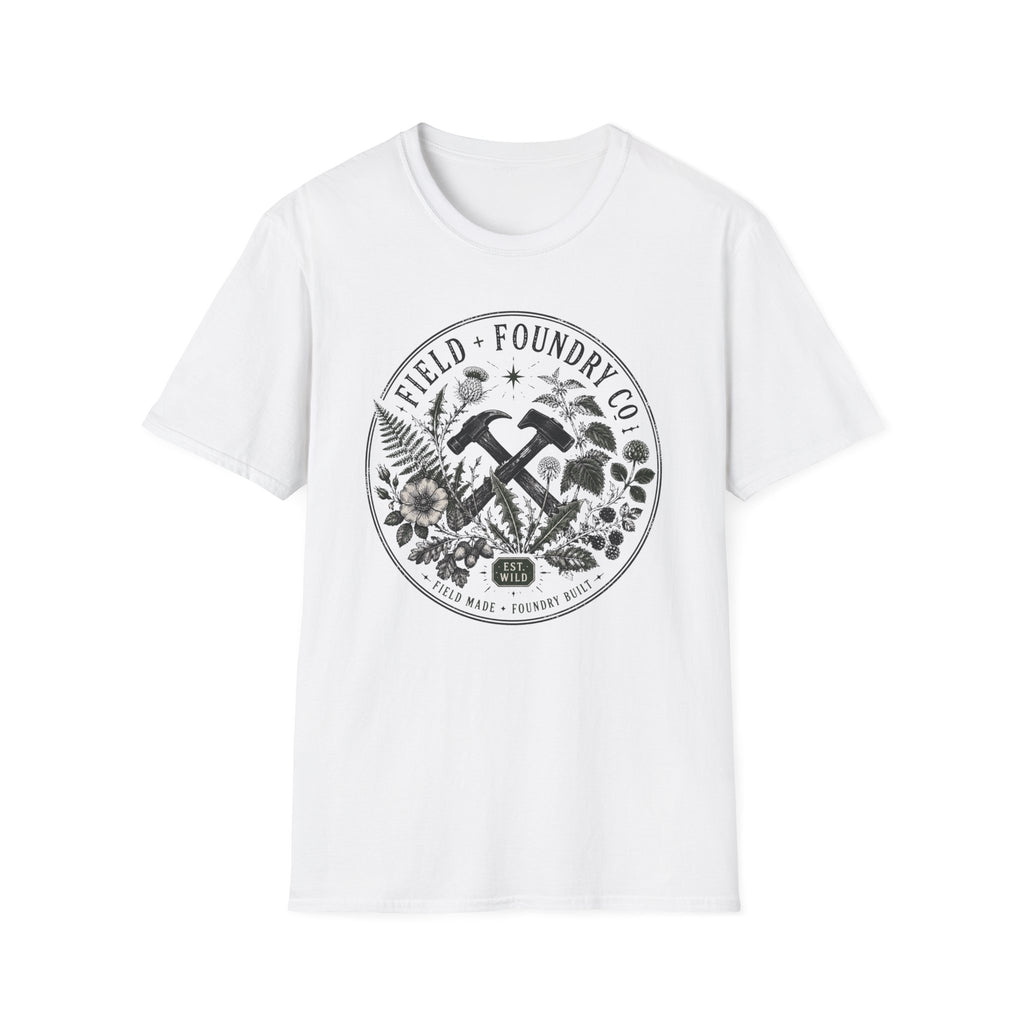 Field + Foundry Co. Floral Hammer T-Shirt Vintage Botanical Workwear