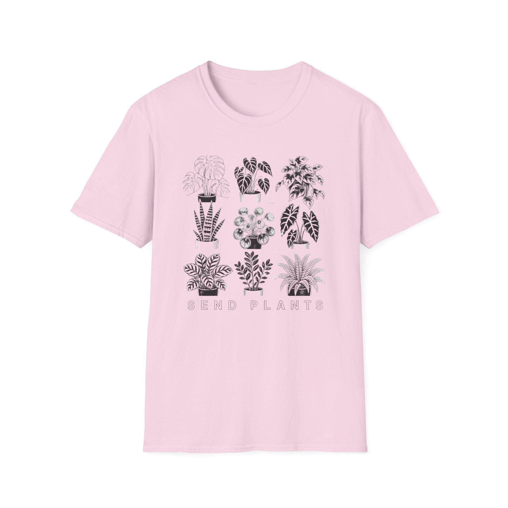 Houseplant Sketches T-Shirt Botanical Plant Lover Tee