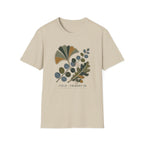 Embroidered Leaf Graphic T-Shirt