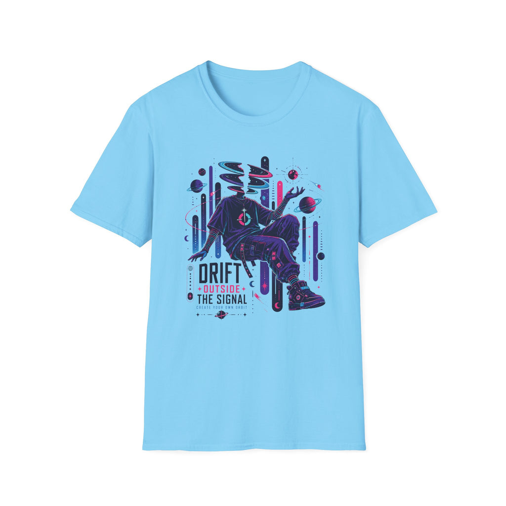 Surreal Space Drifter T-Shirt  "Drift Outside the Signal" Graphic Tee
