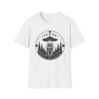 Wolf UFO T-Shirt Mystic Moon Phases Forest Graphic Tee