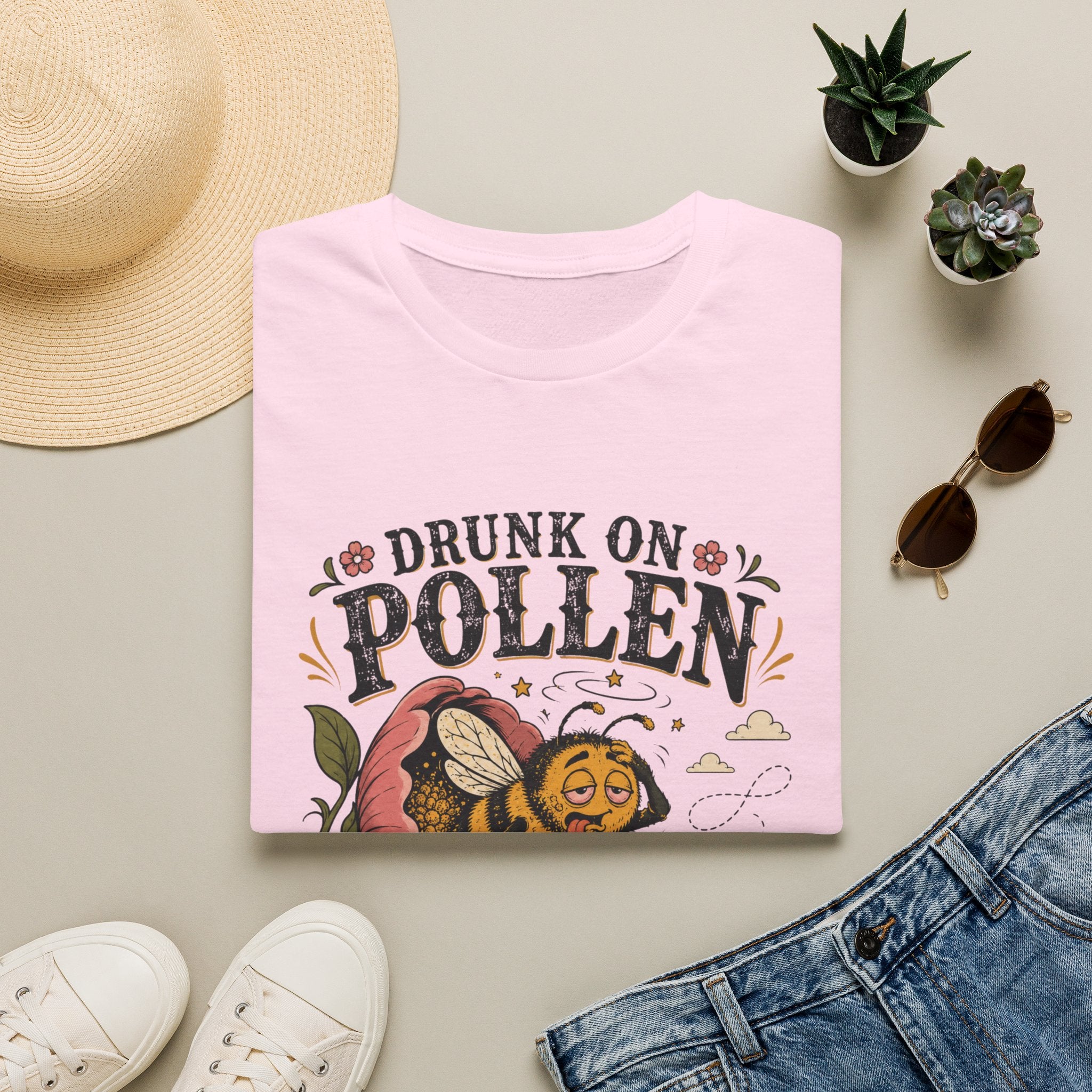 Drunk on Pollen Late for the Hive 2 T-Shirt