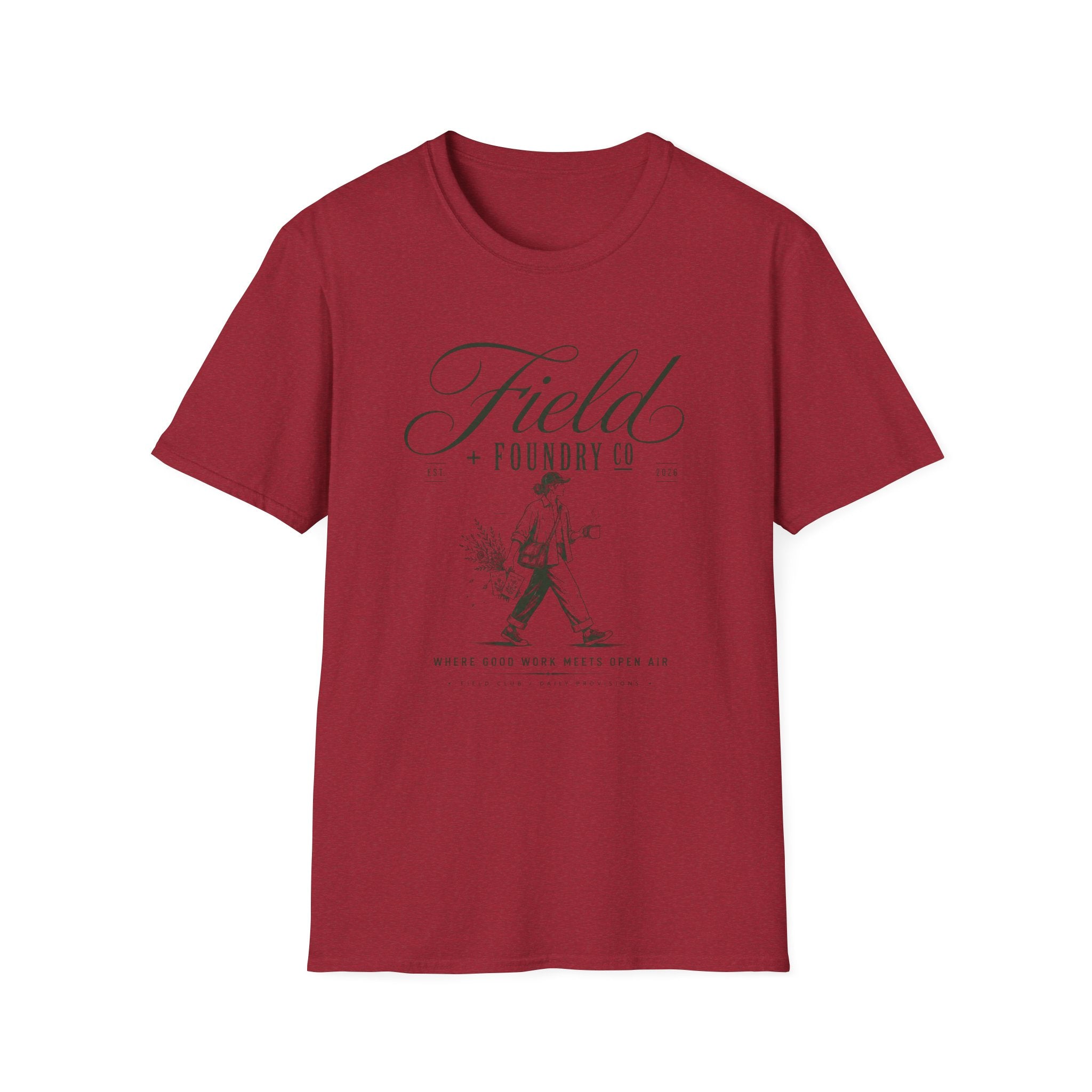 Field Foundry Co. Vintage Farmer Illustration