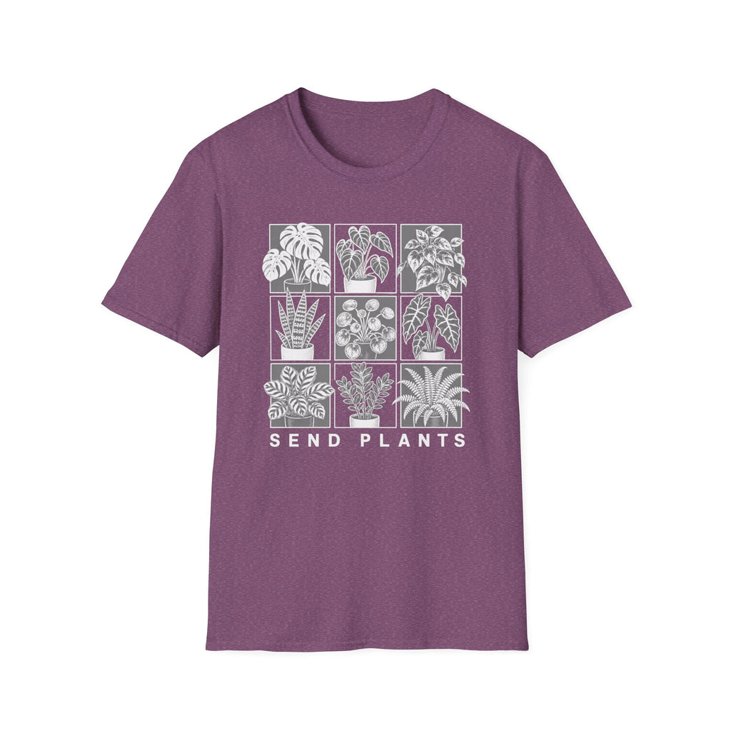 Send Plants T-Shirt Botanical Grid Plant Lover Tee