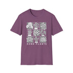Send Plants T-Shirt Botanical Grid Plant Lover Tee