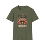 T-Shirt 'Pollen Drunk' Floral Bee Tee (Gardener Plant Mom Gift)
