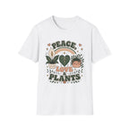Peace, Love & Plants Retro T-Shirt