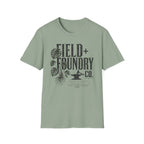 Field + Foundry Co. Vintage Logo T-Shirt Botanical Graphic Tee