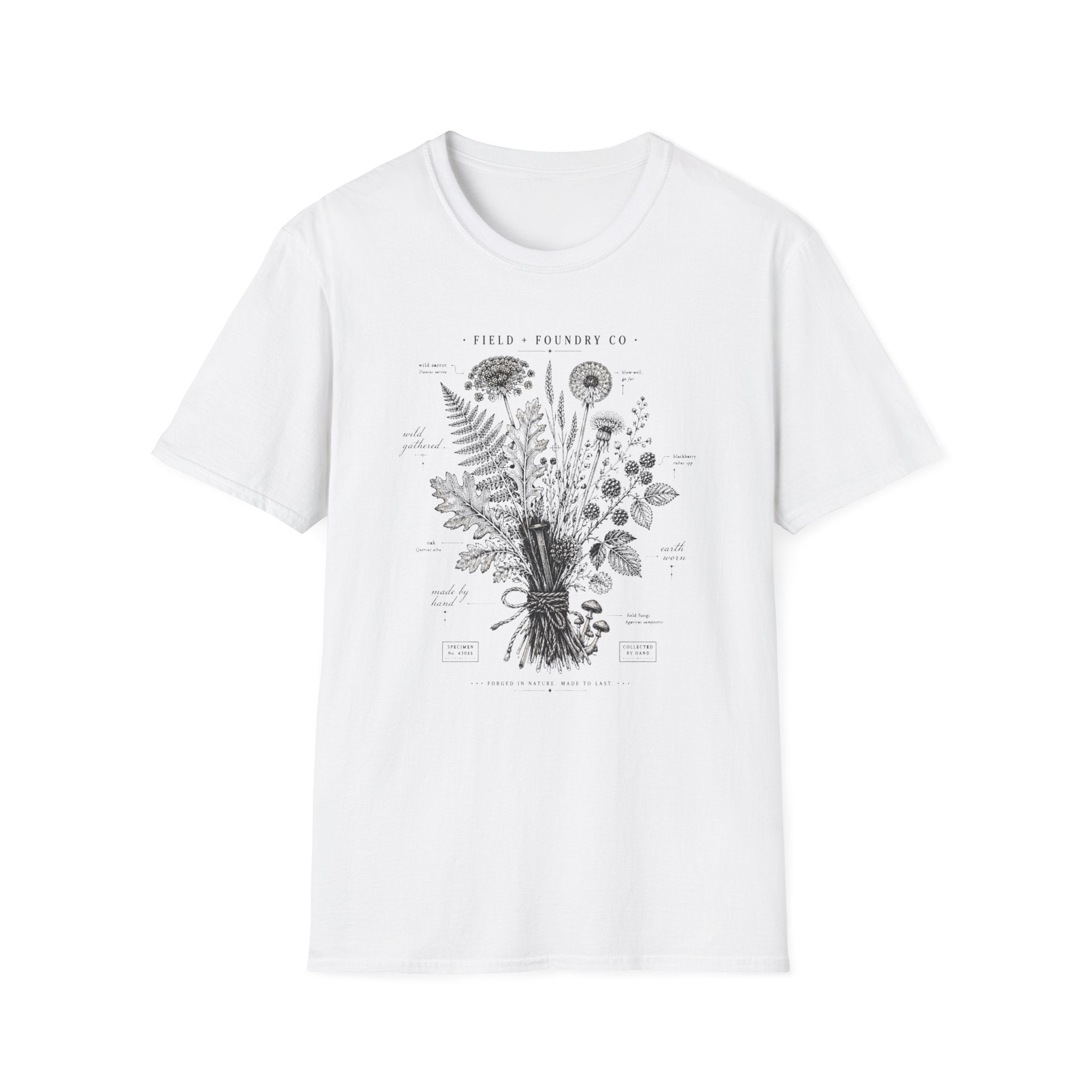 Floral Botanical Tee Field + Foundry Co. Vintage Plant Illustration T-Shirt