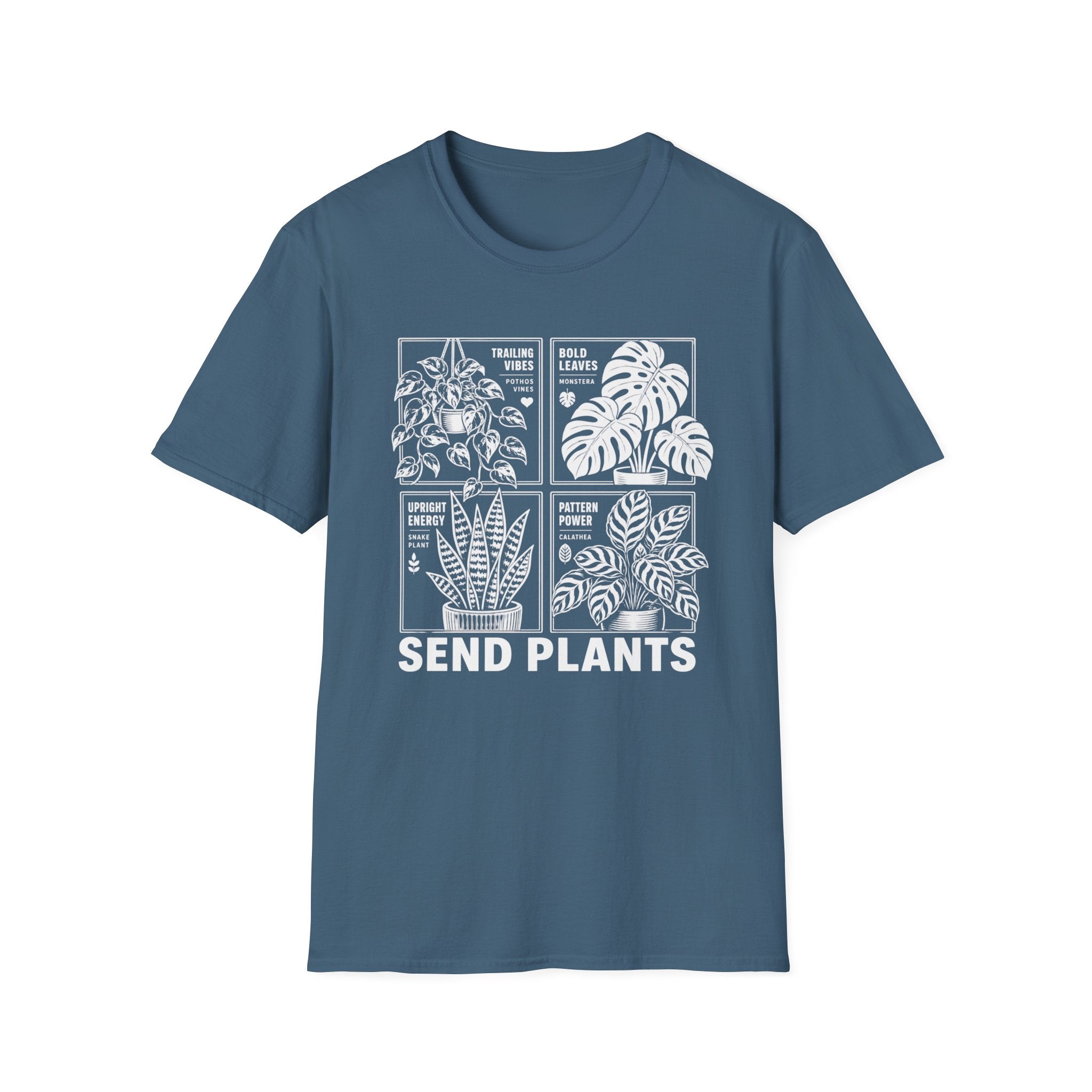 Plant Lover T-Shirt 'Send Plants' Botanical Graphic