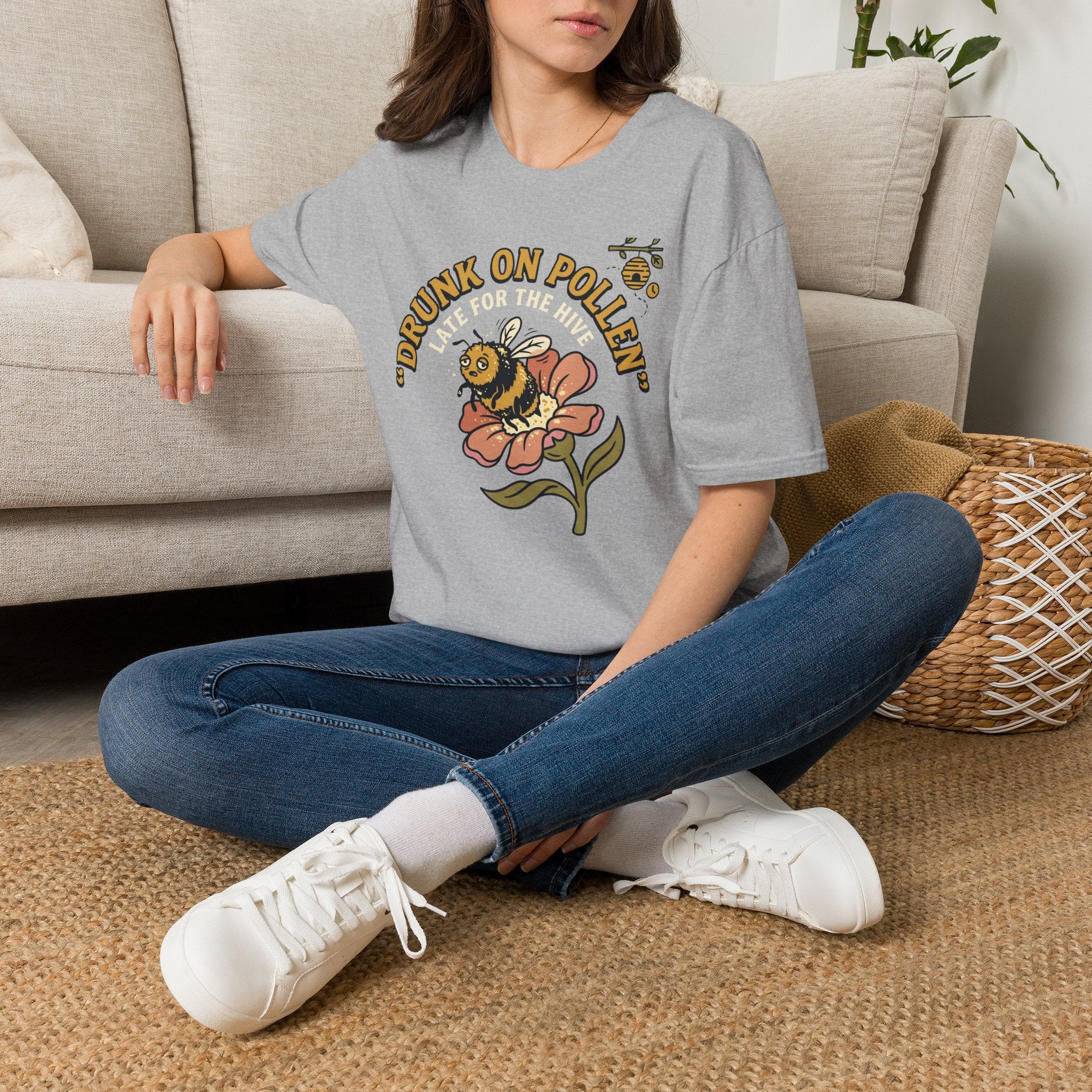 Drunk on Pollen Late for the Hive T-Shirt