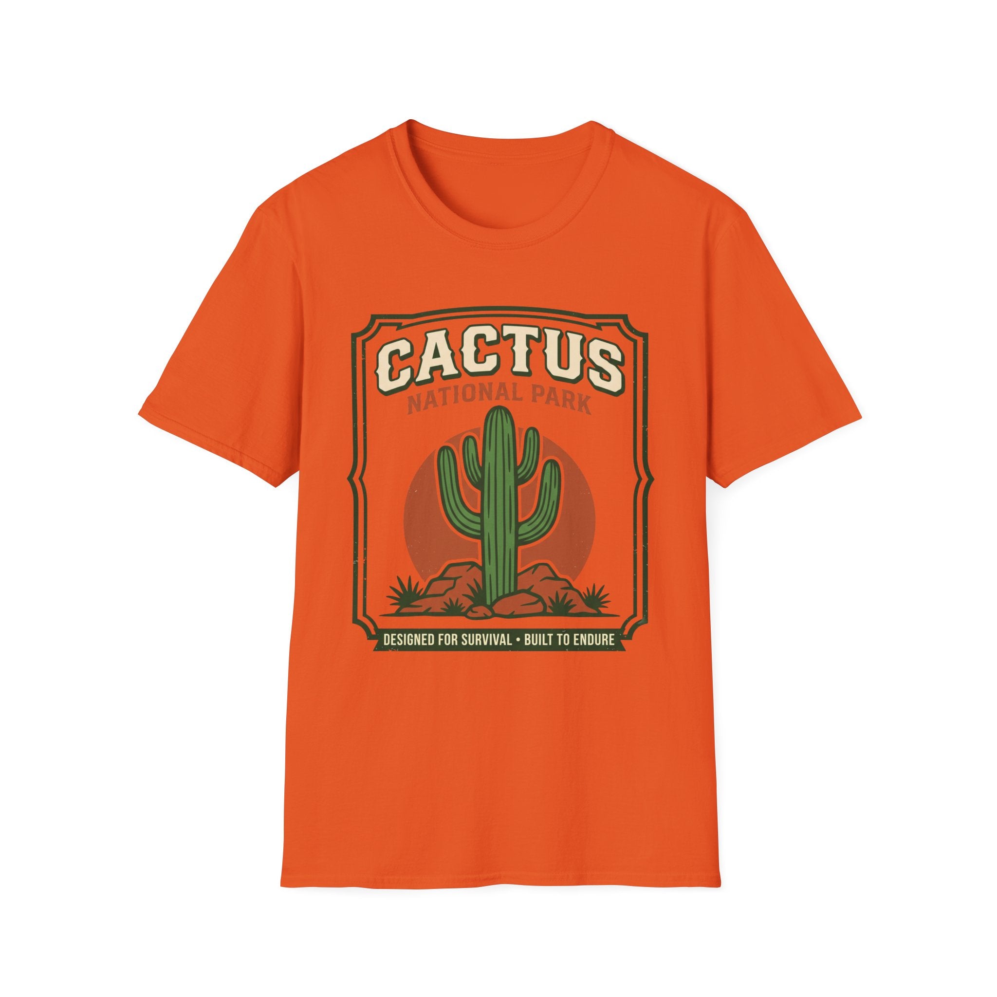 Cactus National Park T-Shirt — Retro Desert Cactus Graphic Tee