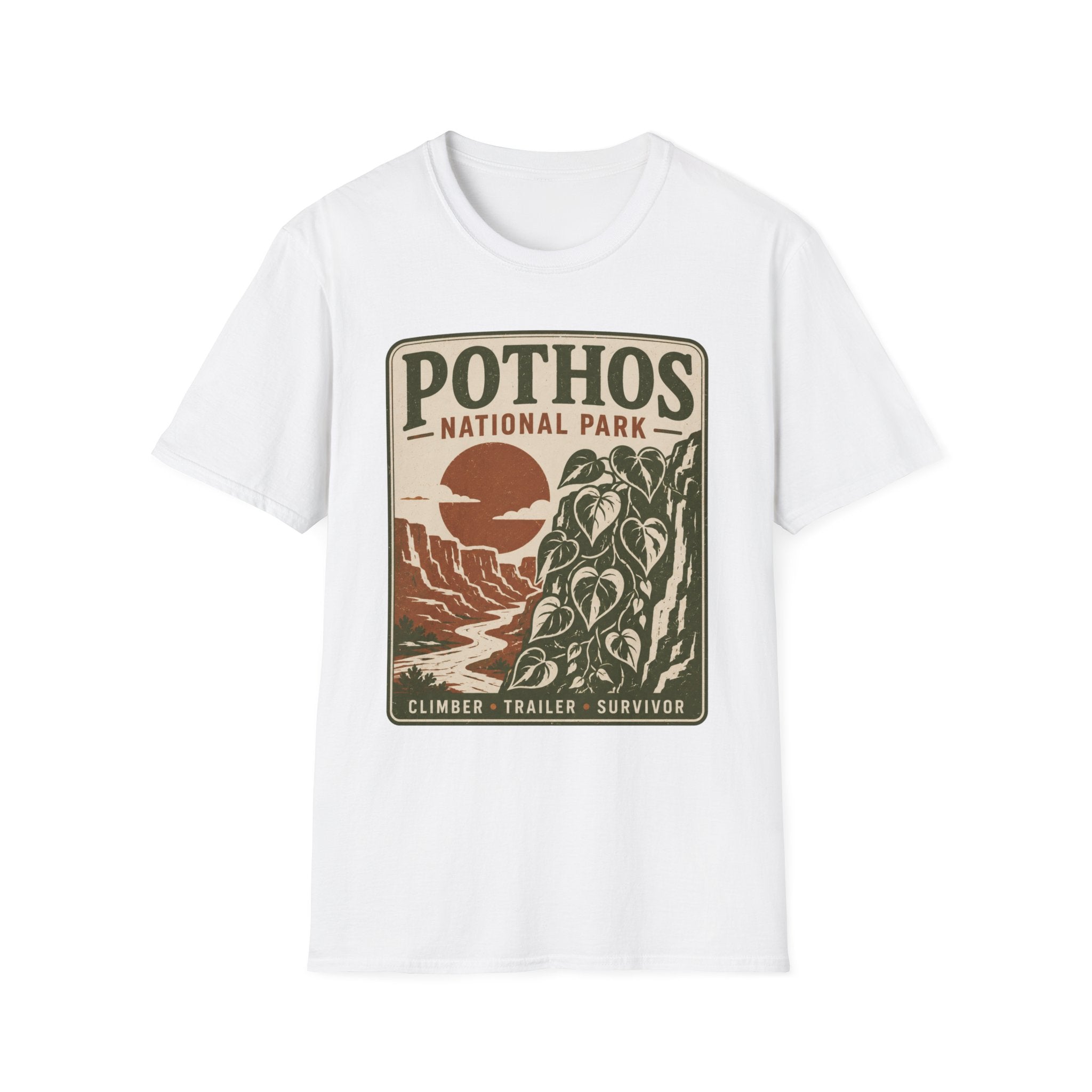 Pothos National Park T-Shirt — Vintage Plant Lover Tee