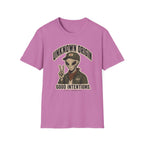 Alien Peace Sign T-Shirt — "Unknown Origin, Good Intentions" Graphic Tee