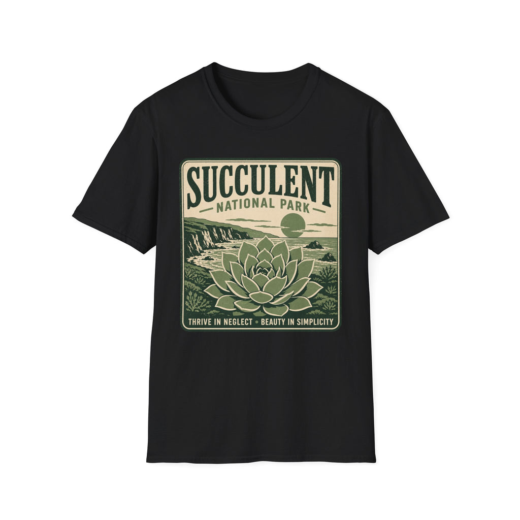 Succulent National Park T-Shirt — Vintage Botanical Plant Tee