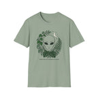 Alien Plant Lover T-Shirt  “Visiting Strange Places” Botanical UFO Tee