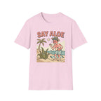 Say Aloe Plant T-Shirt Funny Sunburn Aloe Vera Beach