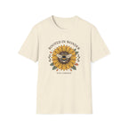 Sunflower Bee T-Shirt — "Rooted in Wonder" Botanical Graphic Tee