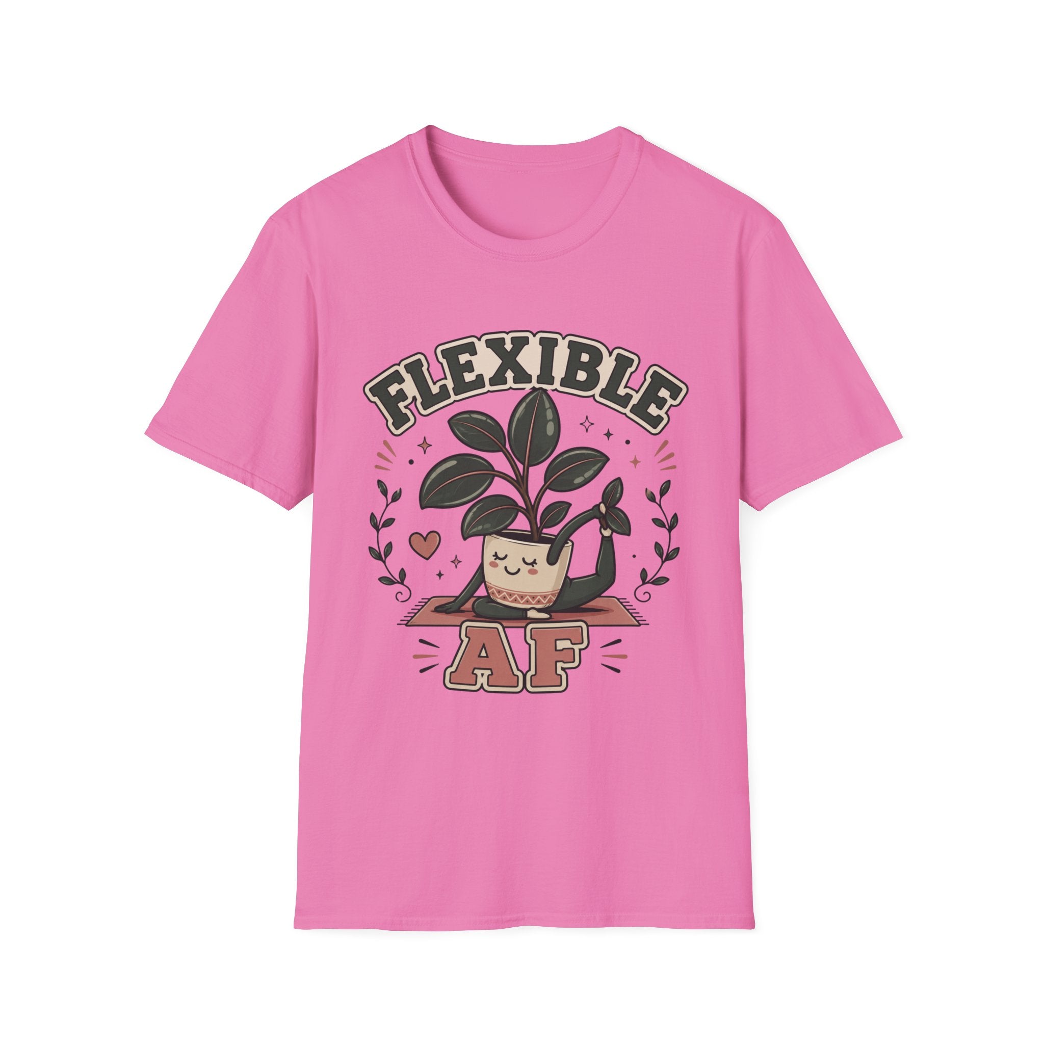 Flexible AF Rubber Plant Graphic T-Shirt